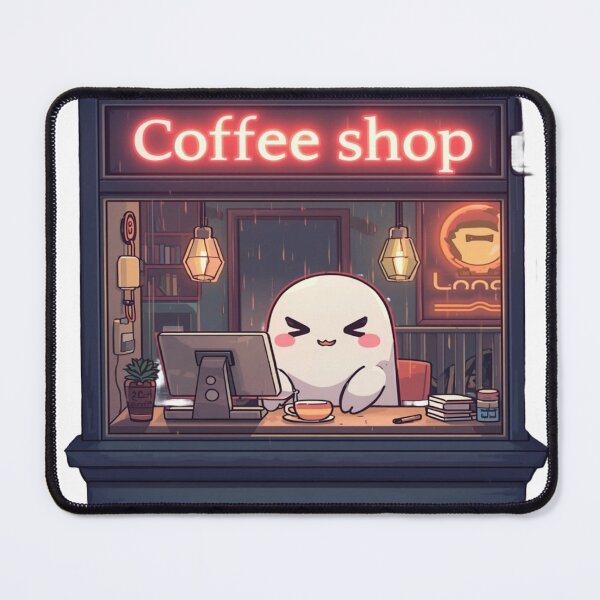 Item preview, Cozy Ghost Coffee Shop designed and sold by ItzLacarth.