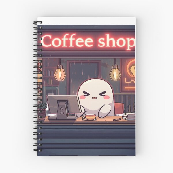 Item preview, Cozy Ghost Coffee Shop designed and sold by ItzLacarth.