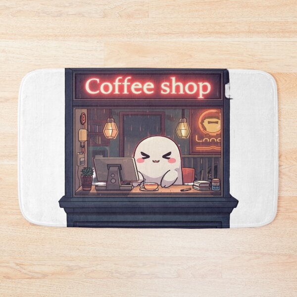Item preview, Cozy Ghost Coffee Shop designed and sold by ItzLacarth.
