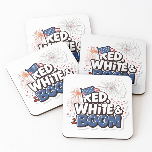 Item preview, Red, White & Boom | Funny 4th of July Patriotic Sticker designed and sold by HC-Boutique.