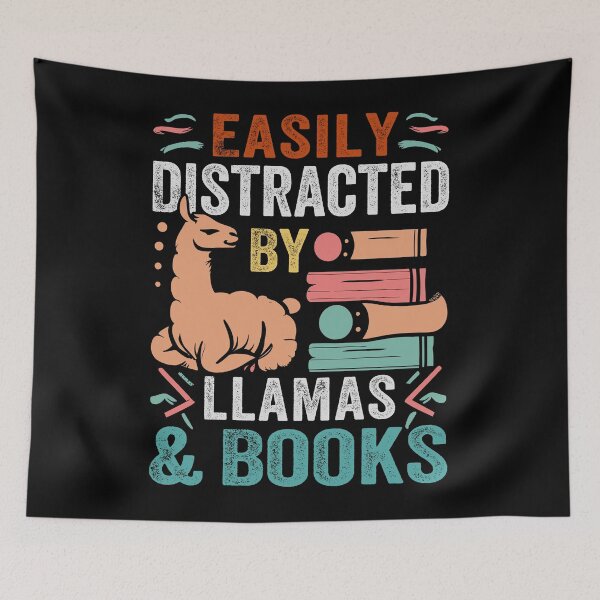 Item preview, Distracted By Llamas And Books designed and sold by SiarheiYur.