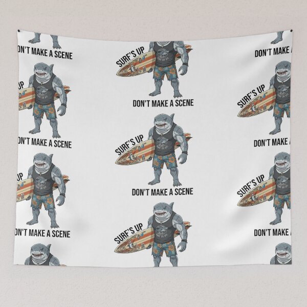 Item preview, Shark Surfer Art - DrySmirk designed and sold by DrySmirk.