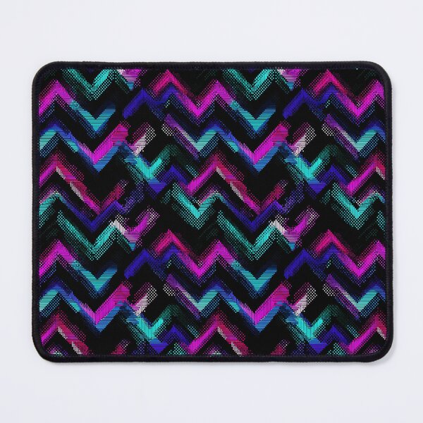 Item preview, Vibrant Retro Glitch Chevron Pattern Design designed and sold by NicolasGlowArt.