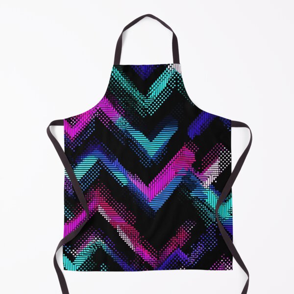 Item preview, Vibrant Retro Glitch Chevron Pattern Design designed and sold by NicolasGlowArt.