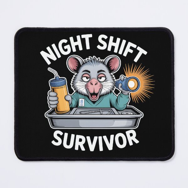 Item preview, Night Shift Survivor Funny Sterile Processing Technician Possum designed and sold by Fitswear.