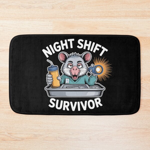 Item preview, Night Shift Survivor Funny Sterile Processing Technician Possum designed and sold by Fitswear.