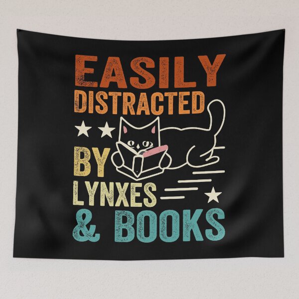 Item preview, Distracted By Lynxes And Books designed and sold by SiarheiYur.