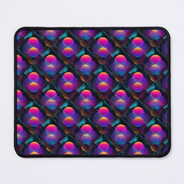 Item preview, Synthwave Sun Grid Pattern 80s Aesthetic Design designed and sold by NicolasGlowArt.