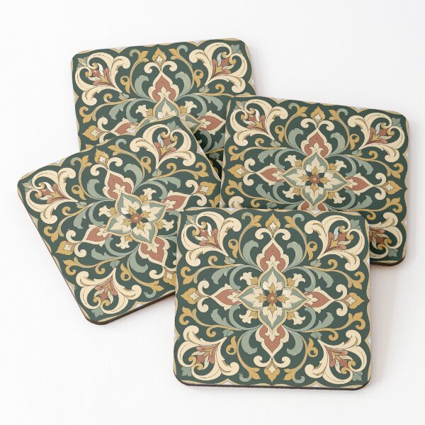 Item preview, Vintage Damask Medallion Ornate Floral Arabesque designed and sold by ItsArtisticLab.