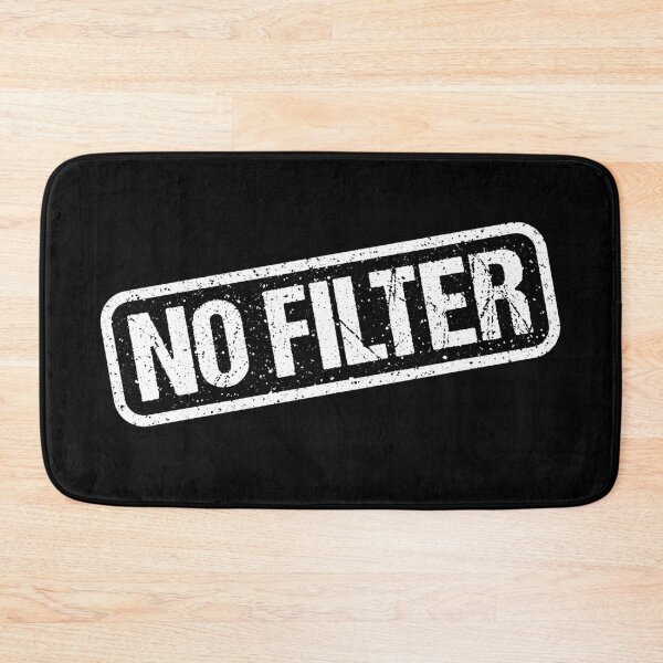 Item preview, No Filter, Black and White Stamp Outline designed and sold by Memes N Lore .