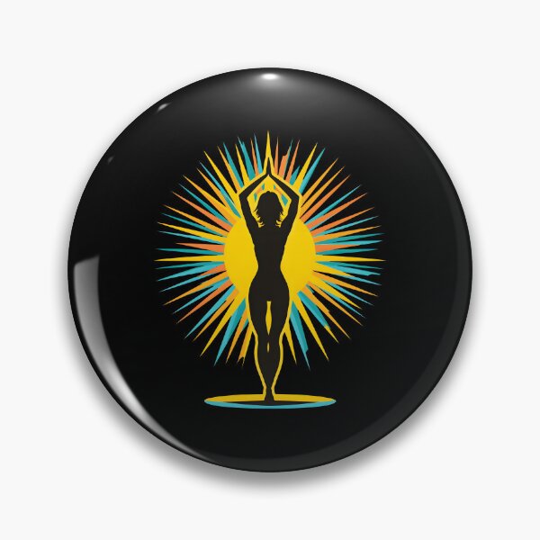 Item preview, Vintage Sunset Yoga Woman designed and sold by AlchemyColor.