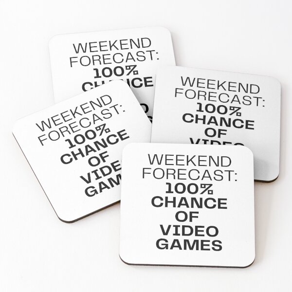 Item preview, Weekend forecast : 100% chance of video games  designed and sold by NanuWear.