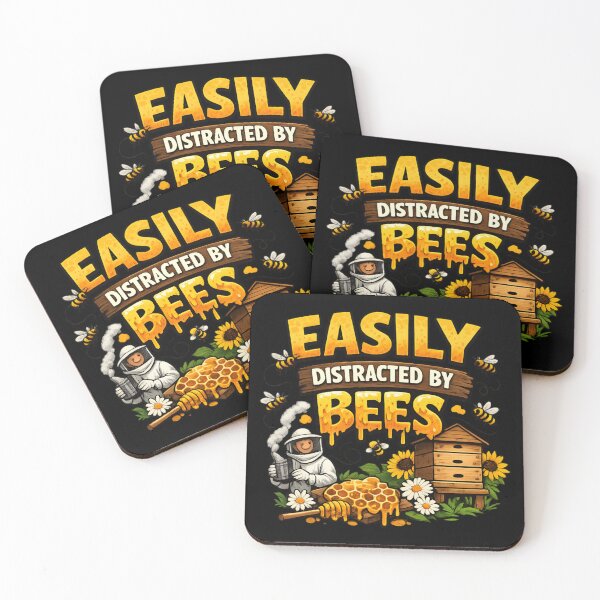 Item preview, Easily Distracted By Bees - Funny Beekeeper designed and sold by SidTastic .