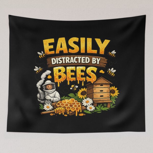 Item preview, Easily Distracted By Bees - Funny Beekeeper designed and sold by SidTastic .