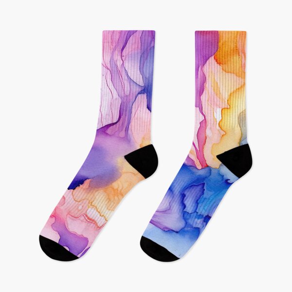 Item preview, Dreamy Azure Blues, Pink-Purple, And Yellow Abstract  designed and sold by DEC02.