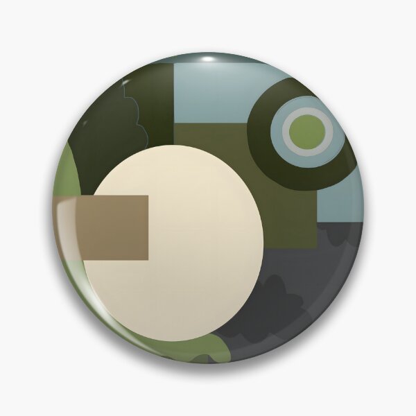 Item preview, Ghostly: Abstract Shapes, Muted Green Composition designed and sold by mateoastronauto.