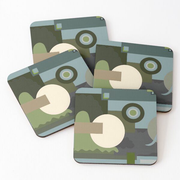 Item preview, Ghostly: Abstract Shapes, Muted Green Composition designed and sold by mateoastronauto.