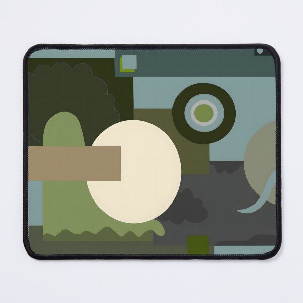 Item preview, Ghostly: Abstract Shapes, Muted Green Composition designed and sold by mateoastronauto.