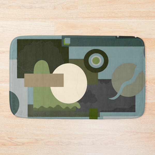 Item preview, Ghostly: Abstract Shapes, Muted Green Composition designed and sold by mateoastronauto.