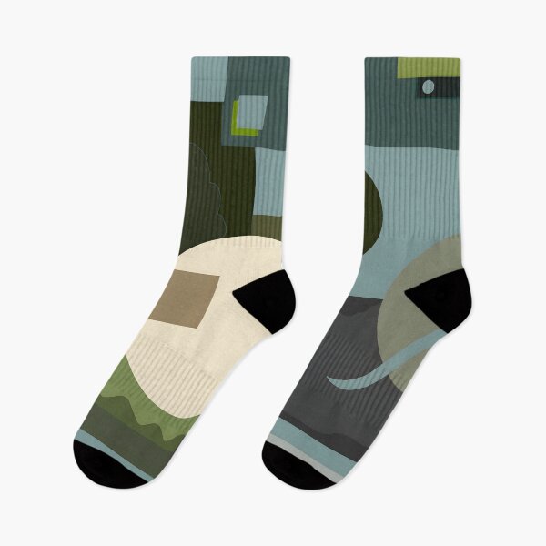 Item preview, Ghostly: Abstract Shapes, Muted Green Composition designed and sold by mateoastronauto.