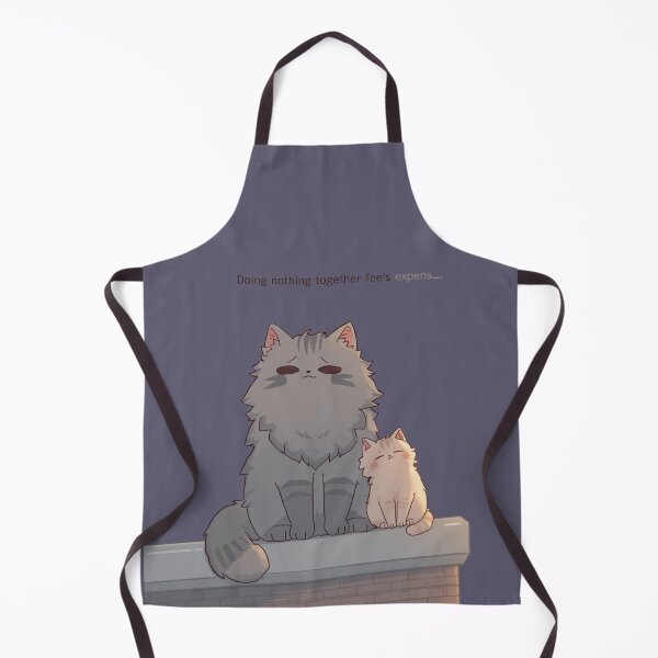 Item preview, Doing Nothing Together Feels Expensive Cute Cats Illustration designed and sold by alvinavery.