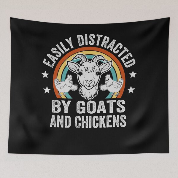 Item preview, Distracted By Goats And Chickens designed and sold by SiarheiYur.