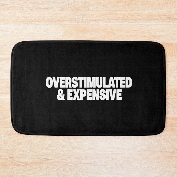 Item preview, Overstimulated and Expensive - Premium Minimalist Streetwear designed and sold by PinkieeDesigner.