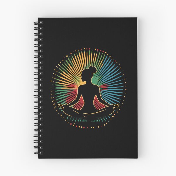 Item preview, Yoga Silhouette Retro Sun designed and sold by AlchemyColor.
