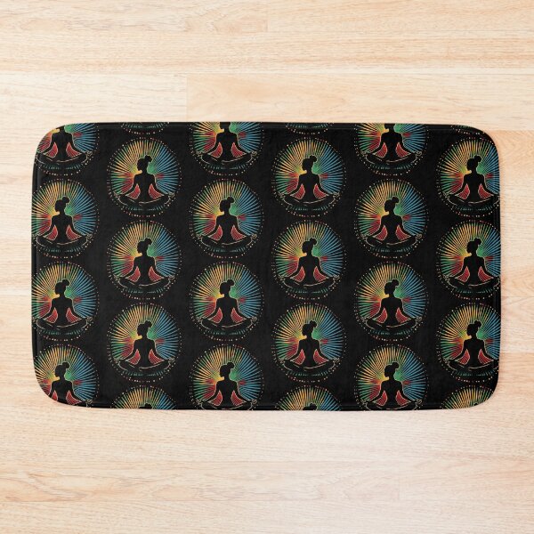 Item preview, Yoga Silhouette Retro Sun designed and sold by AlchemyColor.