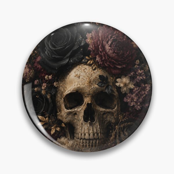 Item preview, Gothic Floral Skull  designed and sold by Creativeeworld777.