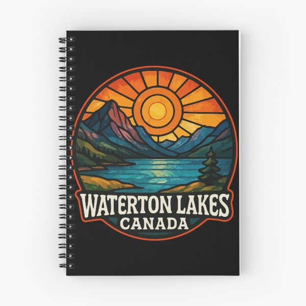 Item preview, Waterton Lakes Canada Stained Glass Art Travel designed and sold by TomFrontierArt.