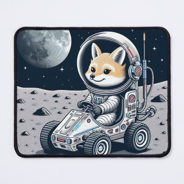 Item preview, Astronaut Fennec Fox – Lunar Rover Adventure designed and sold by Dogandesighn.