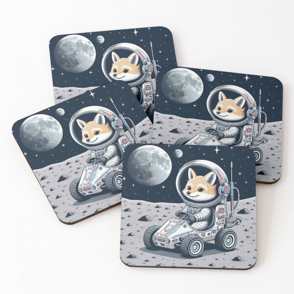 Item preview, Astronaut Fennec Fox – Lunar Rover Adventure designed and sold by Dogandesighn.