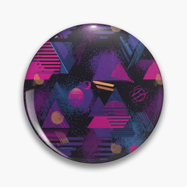 Item preview, 80s Retro Geometric Abstract Neon Pattern designed and sold by NicolasGlowArt.