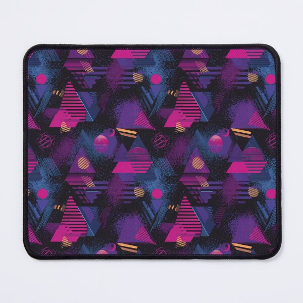 Item preview, 80s Retro Geometric Abstract Neon Pattern designed and sold by NicolasGlowArt.