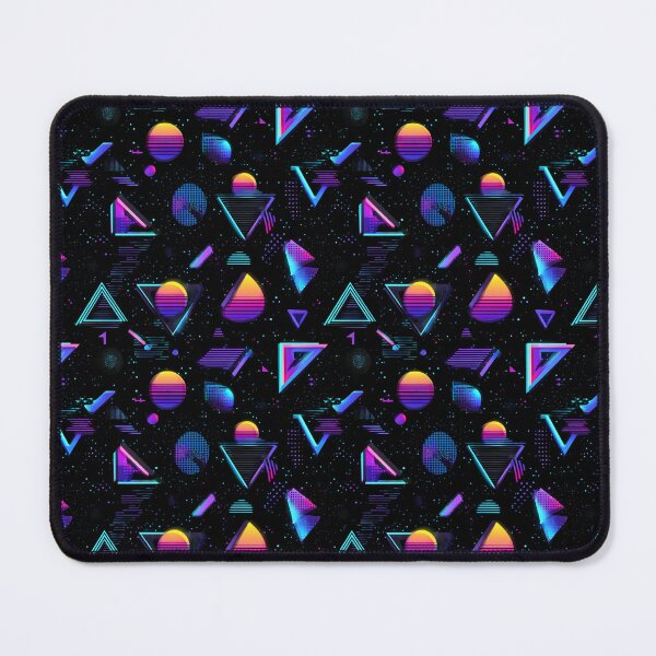 Item preview, Retro 80s Synthwave Geometric Abstract Design designed and sold by NicolasGlowArt.