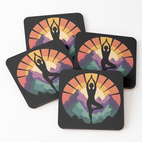 Item preview, Vintage Sun Yoga Pose designed and sold by AlchemyColor.