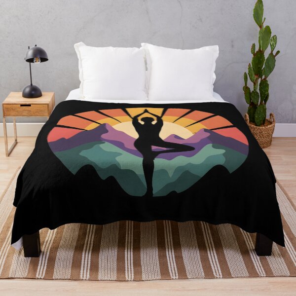 Item preview, Vintage Sun Yoga Pose designed and sold by AlchemyColor.
