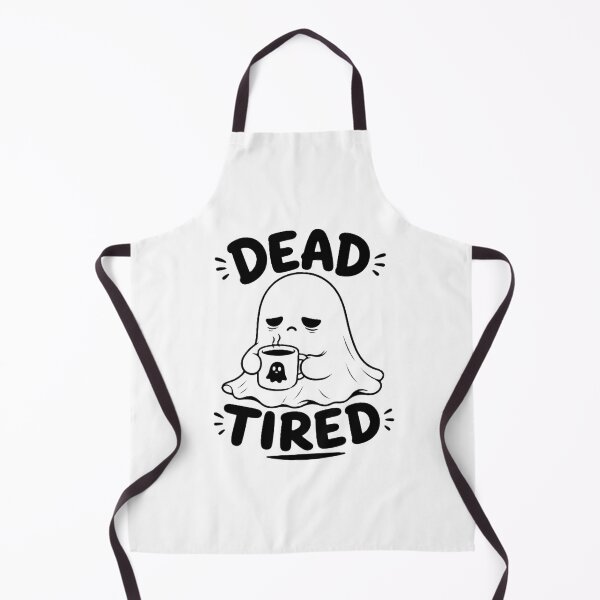 Item preview, “Dead Tired” Cute Ghost Coffee Lover Funny Halloween T-Shirt designed and sold by BlackBoneArt.