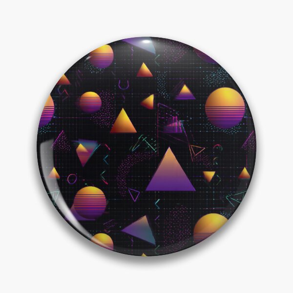 Item preview, Retro 80s Synthwave Geometric Grid Pattern Art designed and sold by NicolasGlowArt.