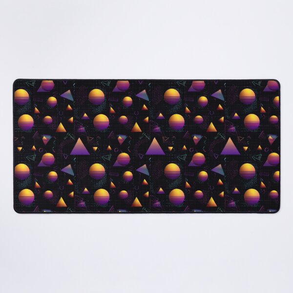 Item preview, Retro 80s Synthwave Geometric Grid Pattern Art designed and sold by NicolasGlowArt.