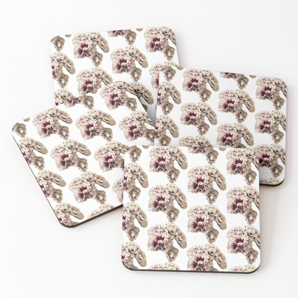 Item preview, Frilly Bicolor Carnations Isolated on White designed and sold by BalkanBloom.