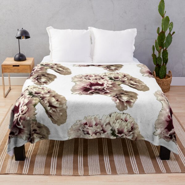 Item preview, Frilly Bicolor Carnations Isolated on White designed and sold by BalkanBloom.