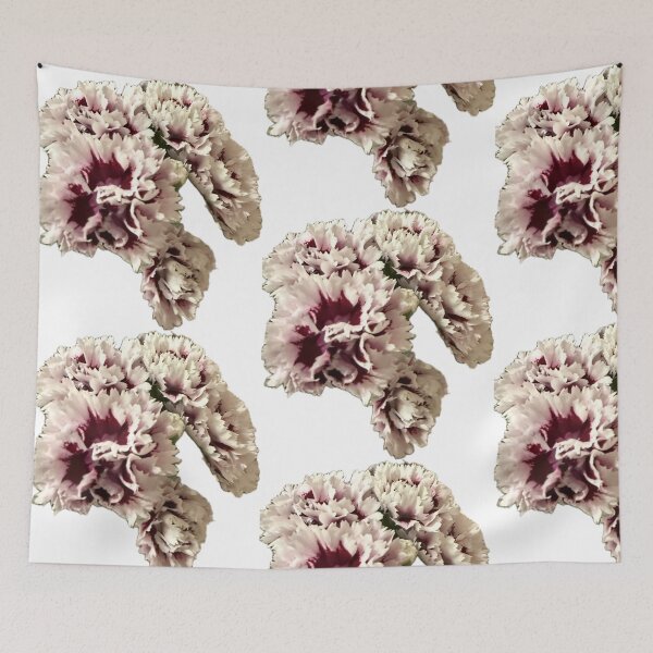 Item preview, Frilly Bicolor Carnations Isolated on White designed and sold by BalkanBloom.