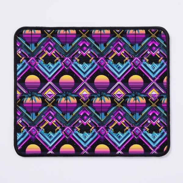 Item preview, Synthwave Sunset Geometric Retro 80s Aesthetic designed and sold by NicolasGlowArt.