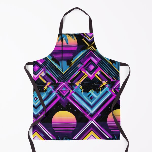 Item preview, Synthwave Sunset Geometric Retro 80s Aesthetic designed and sold by NicolasGlowArt.