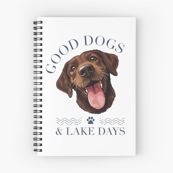 Item preview, Chocolate Labrador Retriever Good Dogs and Lake Days designed and sold by BrandMuffinStudio.