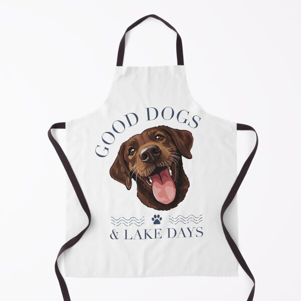 Item preview, Chocolate Labrador Retriever Good Dogs and Lake Days designed and sold by BrandMuffinStudio.