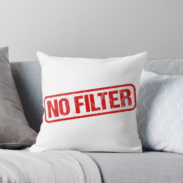 Item preview, No Filter, Red Stamp Outline designed and sold by Memes N Lore .
