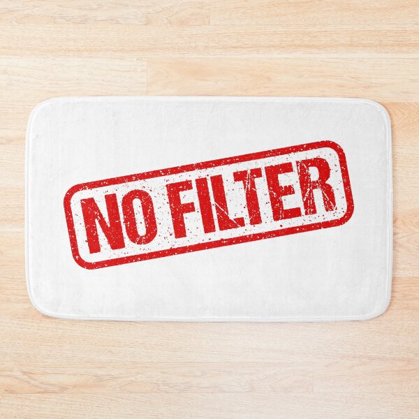 Item preview, No Filter, Red Stamp Outline designed and sold by Memes N Lore .